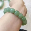 Pale Green Hetian Jade Buddhist Bracelet