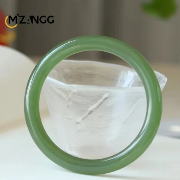 Hetian Jade Bracelet Duck Egg Green Bangle