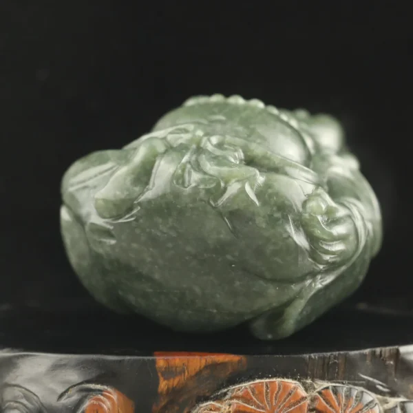 Antique Hetian Jade Hand Carved Buddha Pendant
