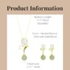 Hetian Jade Jewelry Set Women