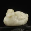 Hand Carved Hetian Jade Bird Pendant